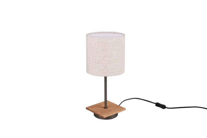 Lampada tavolo da Interno a LED in Metallo Nickel Opaco