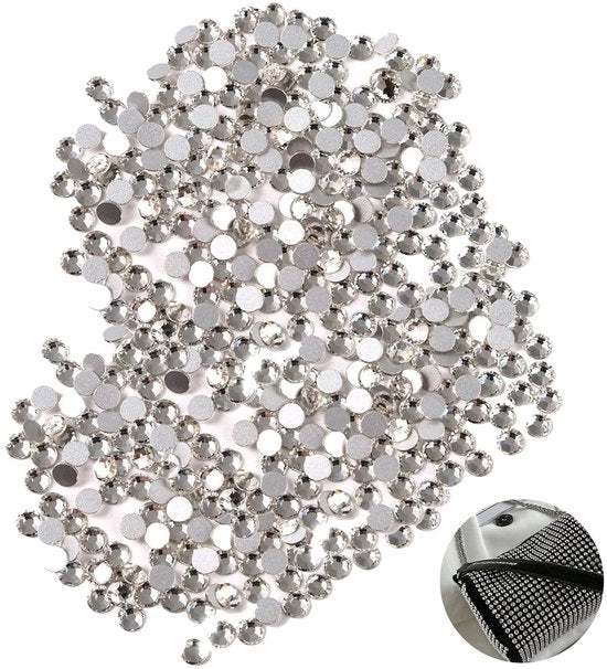 Decorazioni con Diamanti in Cristallo 1440 pezzi - Adesivi Soffici - Decorazione - Gioielleria - Arte dei Capelli - Alta Luminosità e Effetto Scintillio - Piccoli Cristalli di Strass