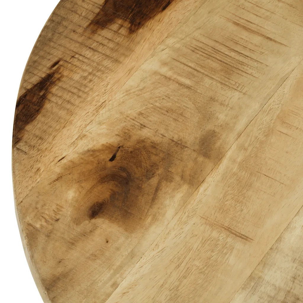 Tavolino da Salotto in Legno Massello Grezzo di Mango 60x40 cm 244673