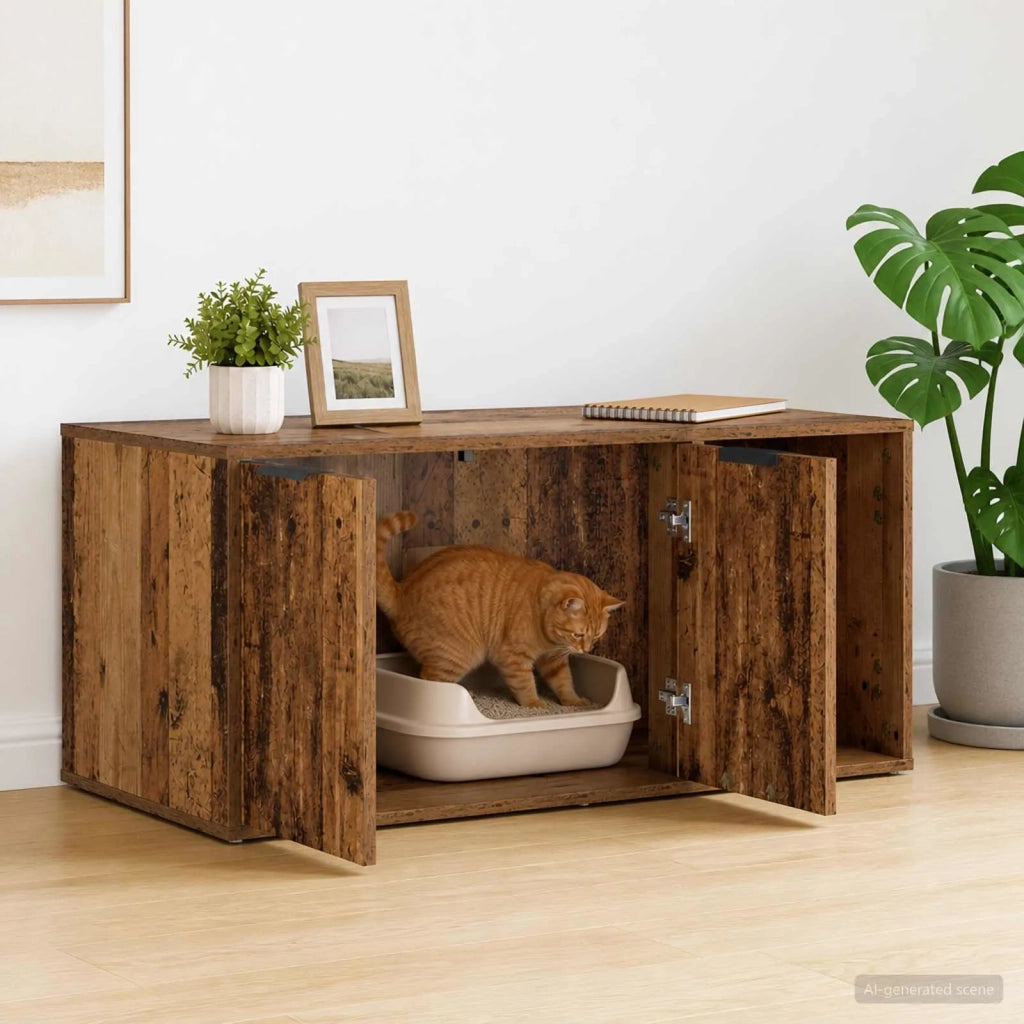 Mobile per gatti Legno antico 100 x 49 x 45 cm 8014757