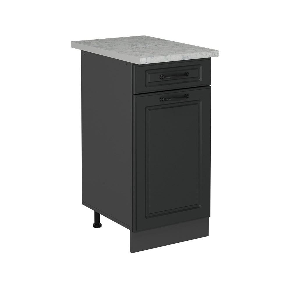 Vicco Mobiletto base per cucina Antracite casa di campagna 40 cm PL Marmo