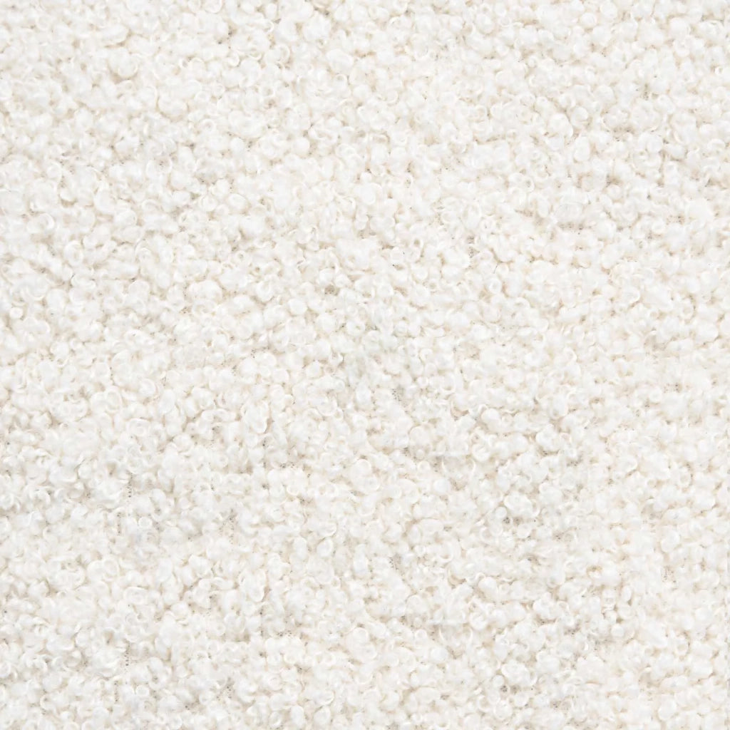 Poltrona con Ottomano 2 pz Crema Bouclé 3418838