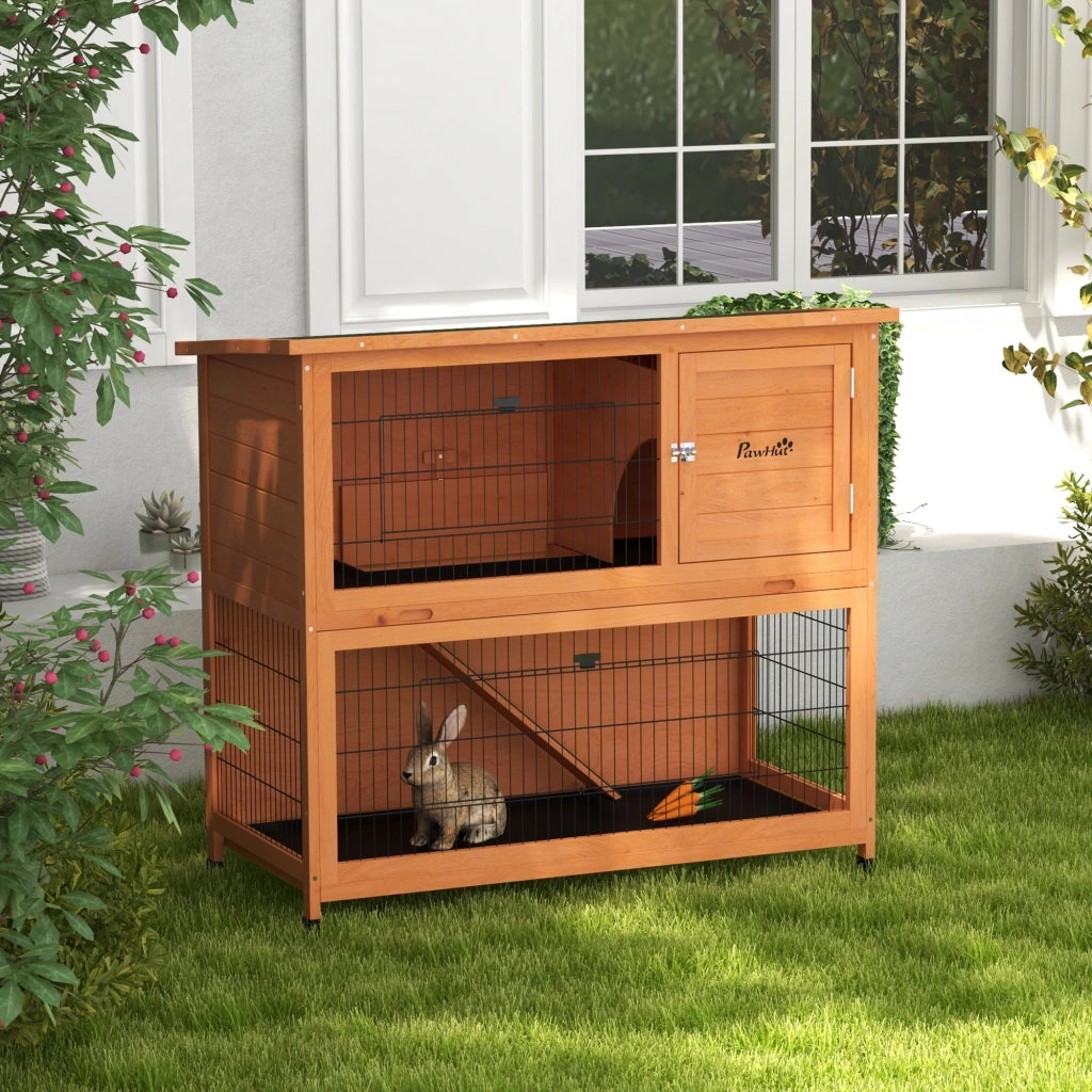 Casetta per Animali Domestici ¨C zephmum ¨C 123x63x112 cm, Arancione