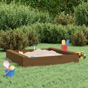 Sabbiera con Sedute Ambra Quadrata in Legno Massello di Pino 825033