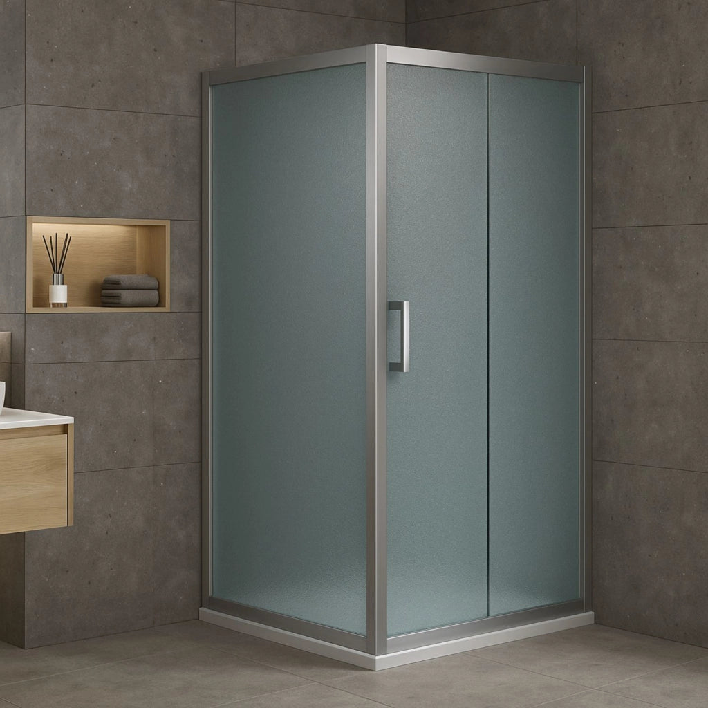 Lato porta box doccia angolare nicchia dafne cristallo 6 mm 120 cm stampato