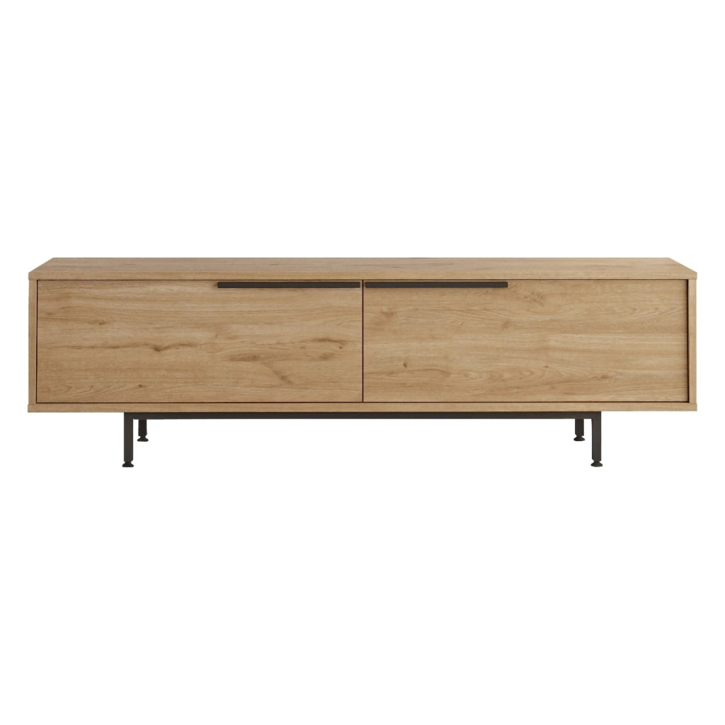 Palmi, Mobile Porta tv 2 Vani, 160x36x45h cm Marrone Rovere