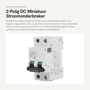 Dispositivo di interruzione del circuito DC a due poli miniaturizzato - bassa tensione - rapida risposta - 250V 40A - adatto per pannelli solari - montaggio su rail DIN