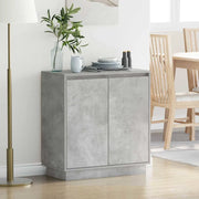 Madia LED Grigio Cemento 71 x 34,5 x 75 cm Legno multistrato 869645