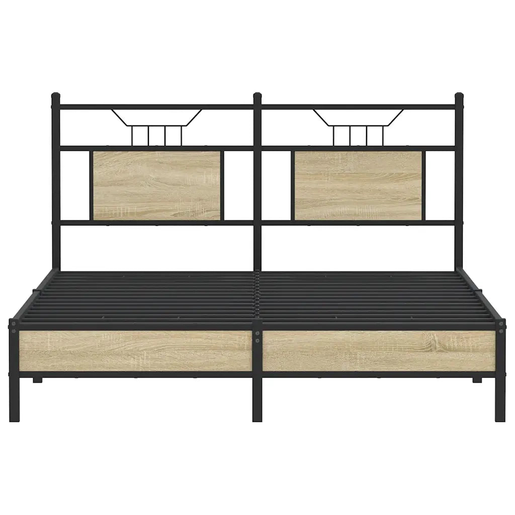 Giroletto senza Materasso Rovere Sonoma 137x190cm in Truciolato 4106943