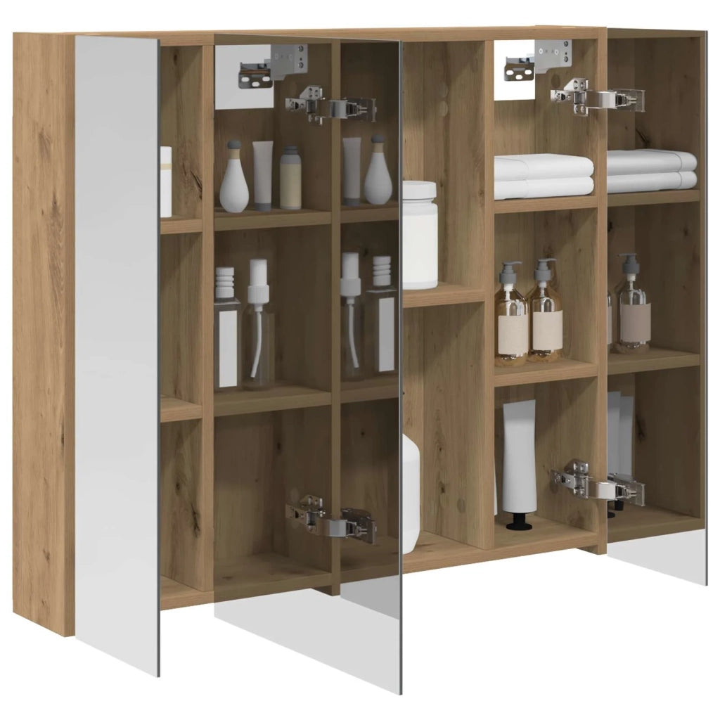 Mobiletto per specchio da bagno con porta Rovere Artigianale 889110