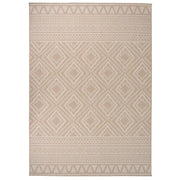 Tappeto da Esterni a Tessitura Piatta 120x170cm Strisce Marroni cod mxl 78056