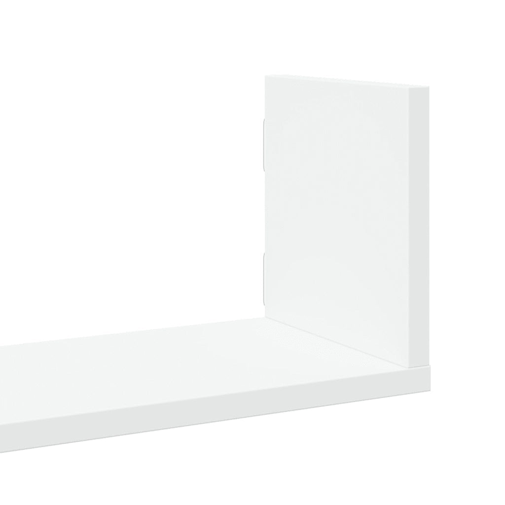Mensole a Parete 3 pz Bianche 80x18x18 cm in Truciolato 853290