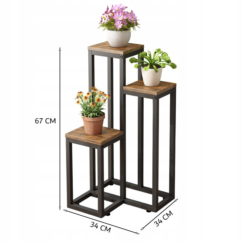 Portafiori, marrone 34x34x67 cm