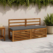 Cuscino per panchina SOEST 100% Poliestere Grigio 948984