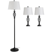 Lampada da Terra e Lampade da Tavolo ¨C zephmum ¨C Nero e Bianco, Metallo, Design Vintage