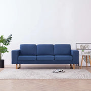 Divano a 3 Posti in Tessuto Blu cod mxl 39570