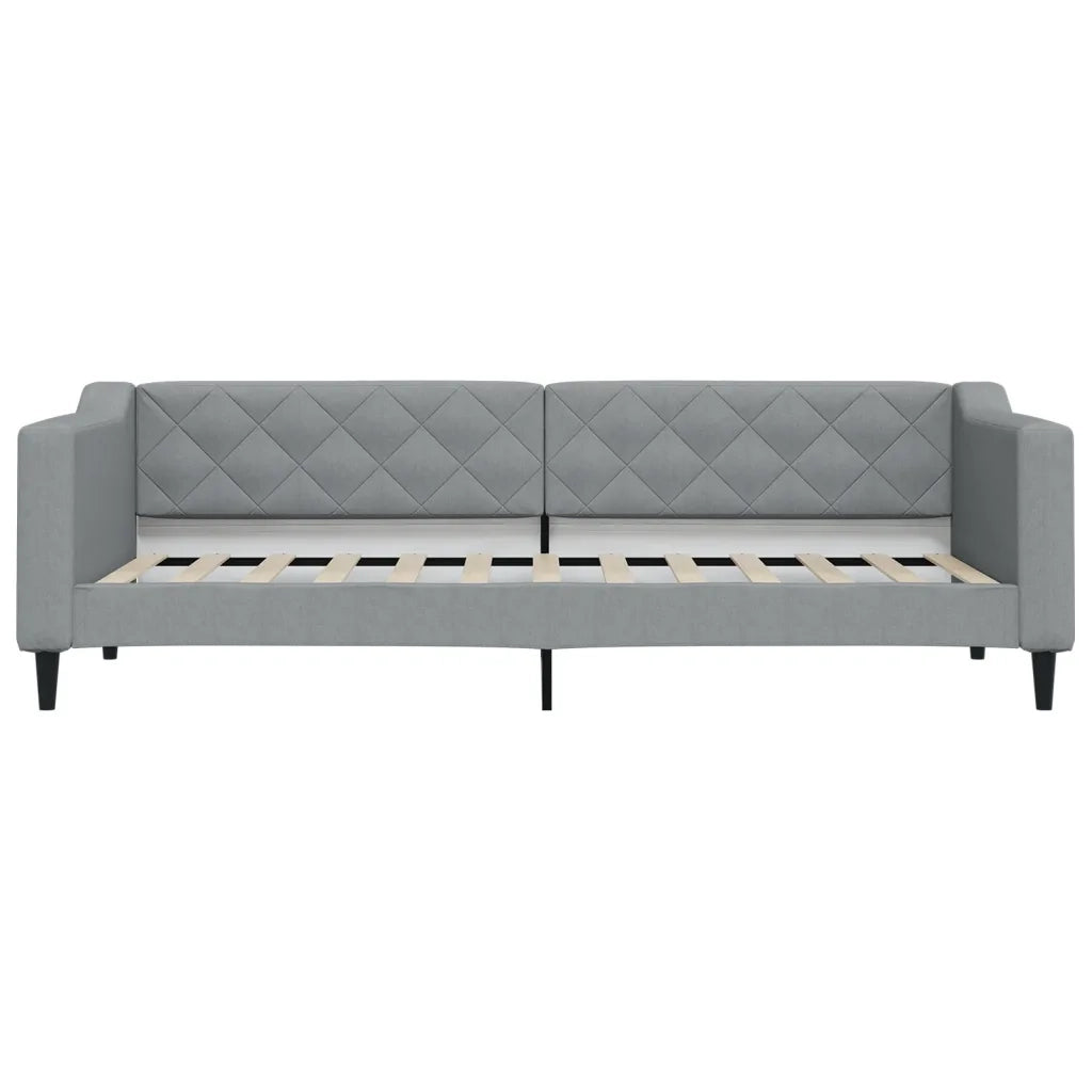 Divano letto | Sof¨¤ letto | Letto singolo Estraibile Grigio Chiaro 80x200 Tessuto