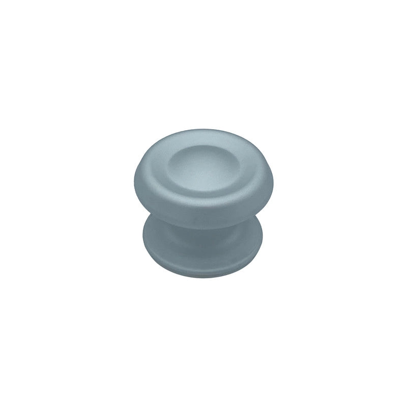 Pomolo fisso per porta SAGUATTI 176/80EB in alluminio argento satinato