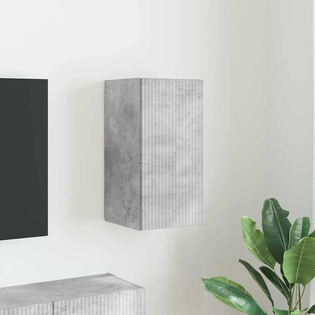 Mobile TV da parete-Mobile TV a Muro-Credenza TV Calcestruzzo 30 x 31 x 60 cm