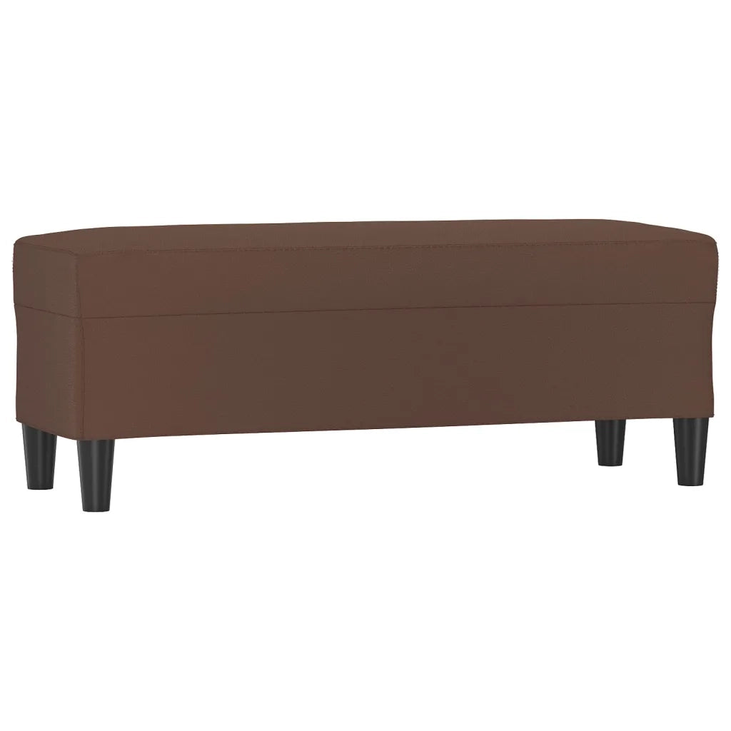 Panca Marrone 100x35x41 cm in Similpelle CFW7592319