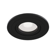 Faretto Da Incasso Moderno Atom Alluminio Nero 1 Luce