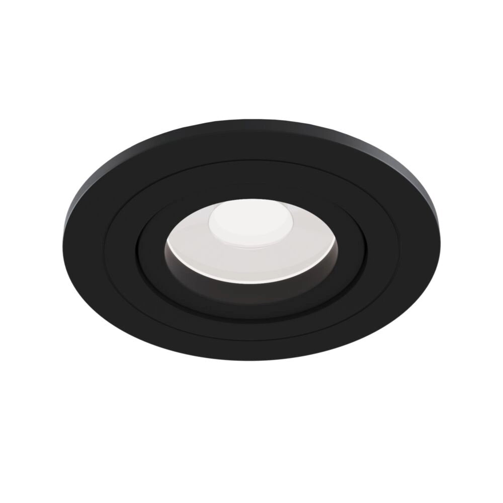Faretto Da Incasso Moderno Atom Alluminio Nero 1 Luce