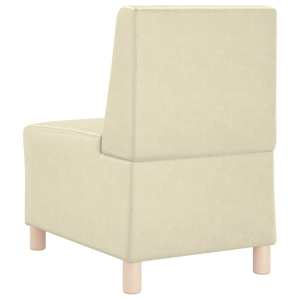 | Unità di Divano Modulare Senza Braccioli | Crema 55 x 74 x 82 cm 4108488