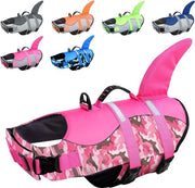 Vestone per cani, luce e sicurezza per sport acquatici, giubbotto per cani con maniglia e riflettente per cani piccoli, medi e grandi, mimetico rosa, XXL