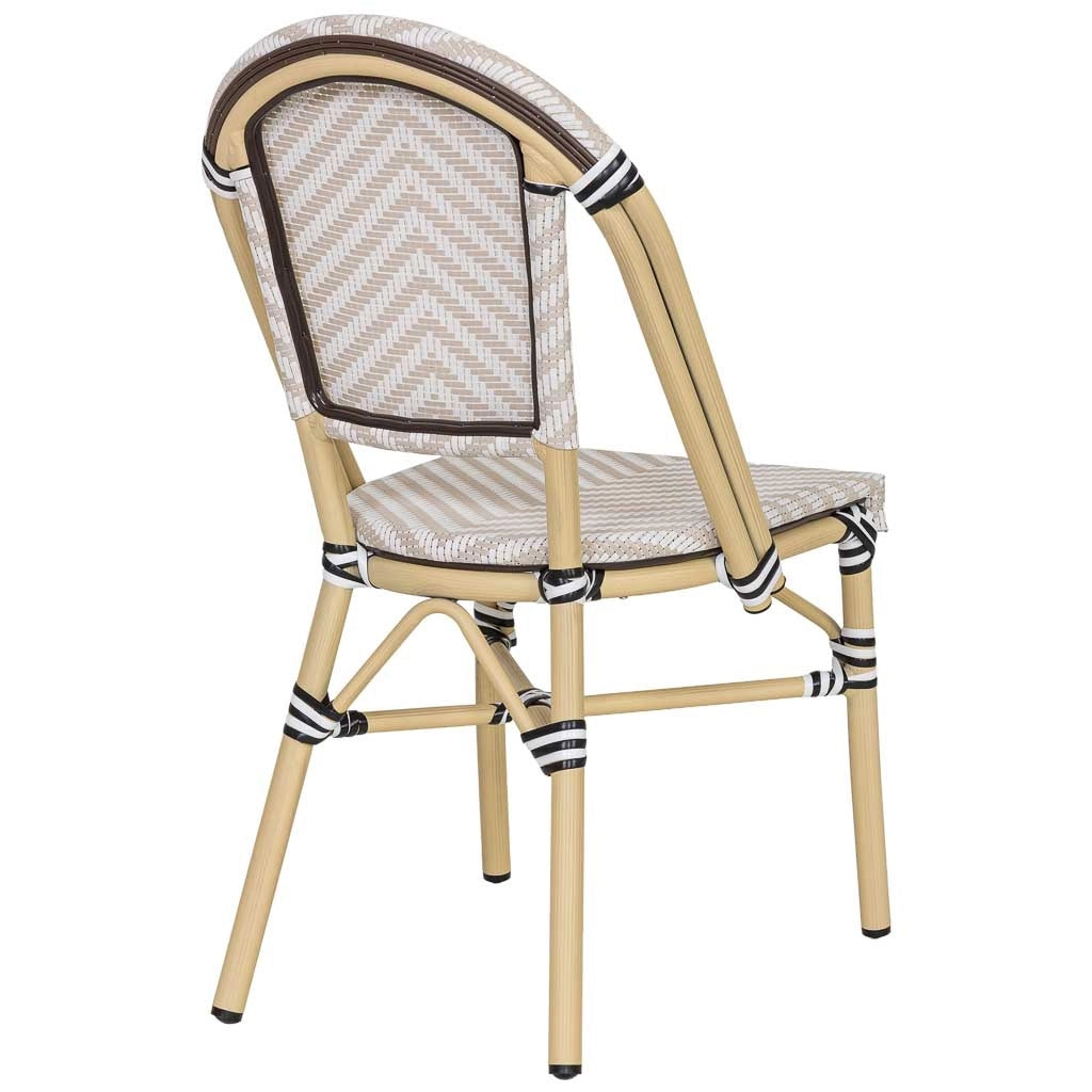 Poltrona in rotin sintetico crema, 46x57x88 cm
