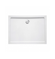 Piatto doccia ribassato 80x100 cm EASYFLAT resina H3.5 cm MONACO Bianco