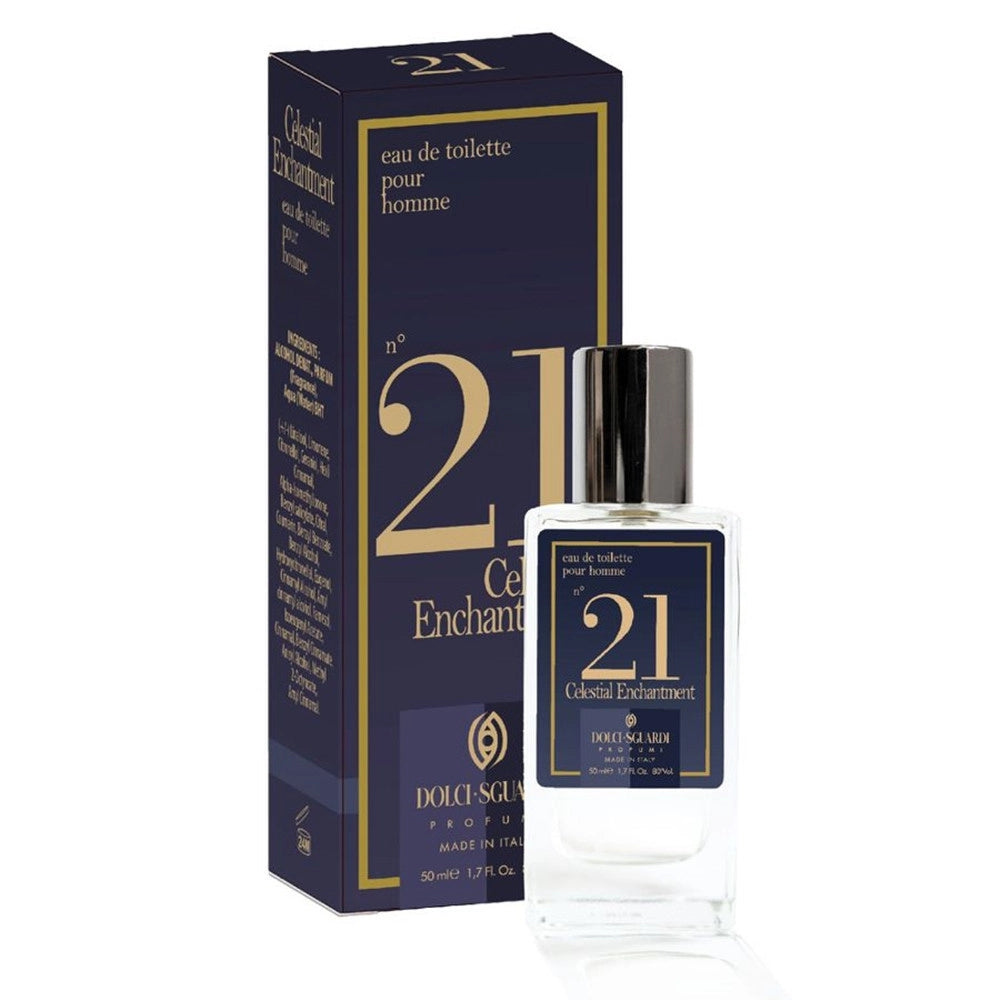Trade Shop - Profumo Eau De Toilette Uomo N°21 Celestial Enchantment 50ml Fragranza Sofisticata Moderna -