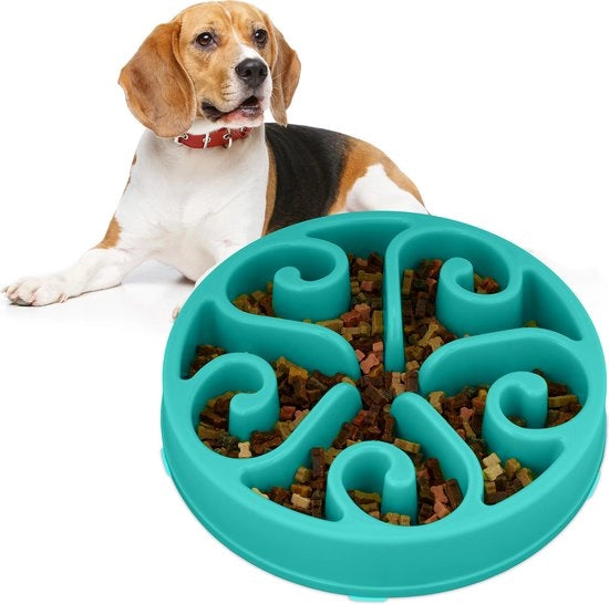Ante schermo per gomiti per cani - Ø 30 cm - resistente all'acqua del lavastoviglie - azzurro turquesa