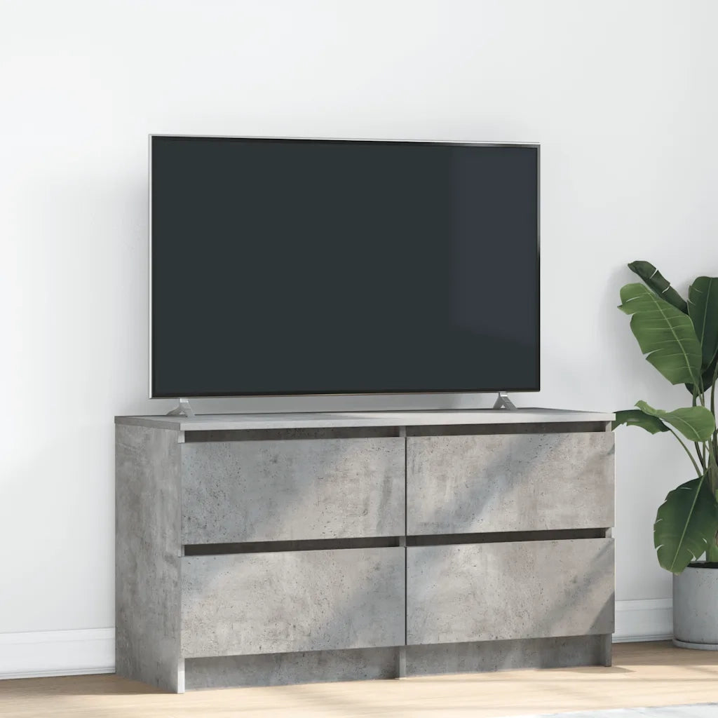 Mobile Porta TV Grigio Cemento 100x35x54 cm Legno Multistrato 861799