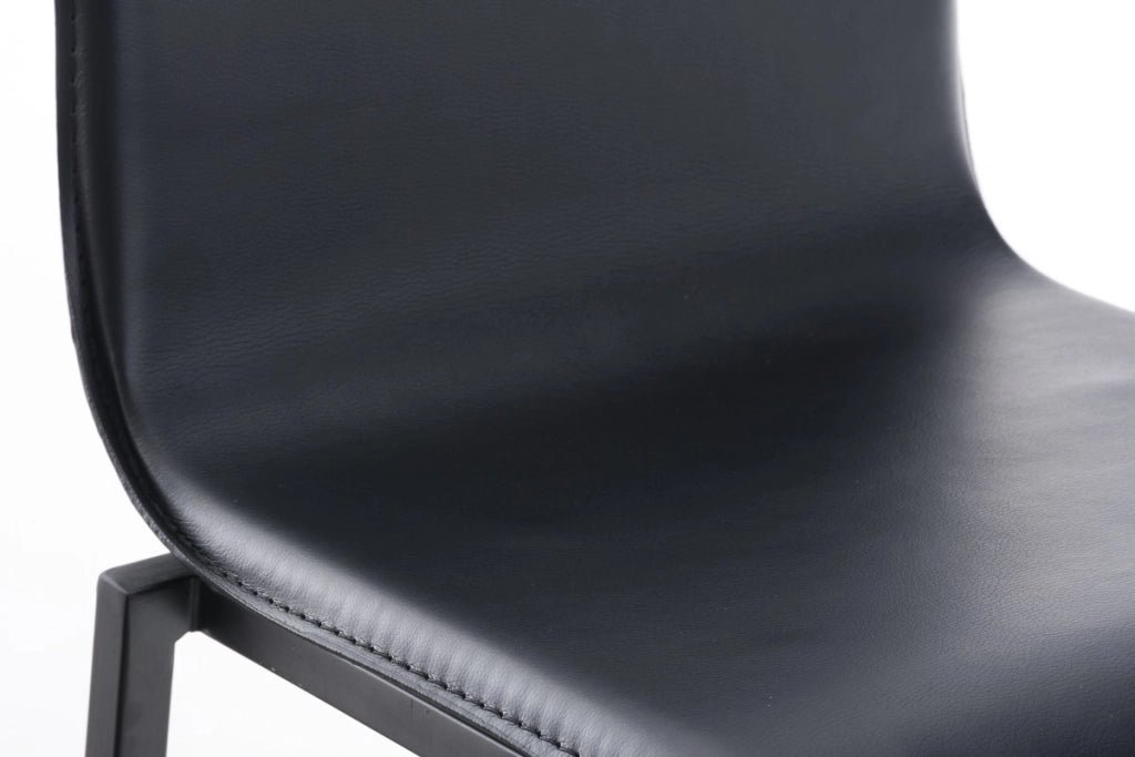 Sgabello Avola b78 similpelle nero