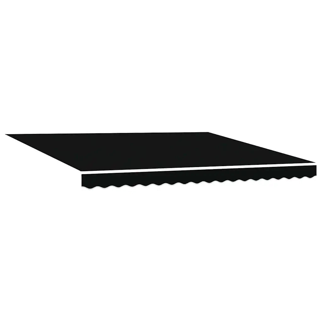 Tenda Retrattile Nero 400 × 350 cm Poliestere e Metallo 3330778