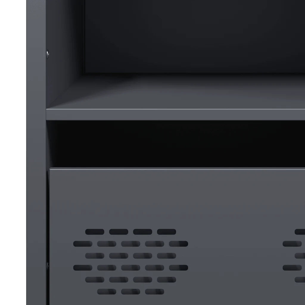 Credenza Antracite 101,5x39x103,5 cm Acciaio 851390