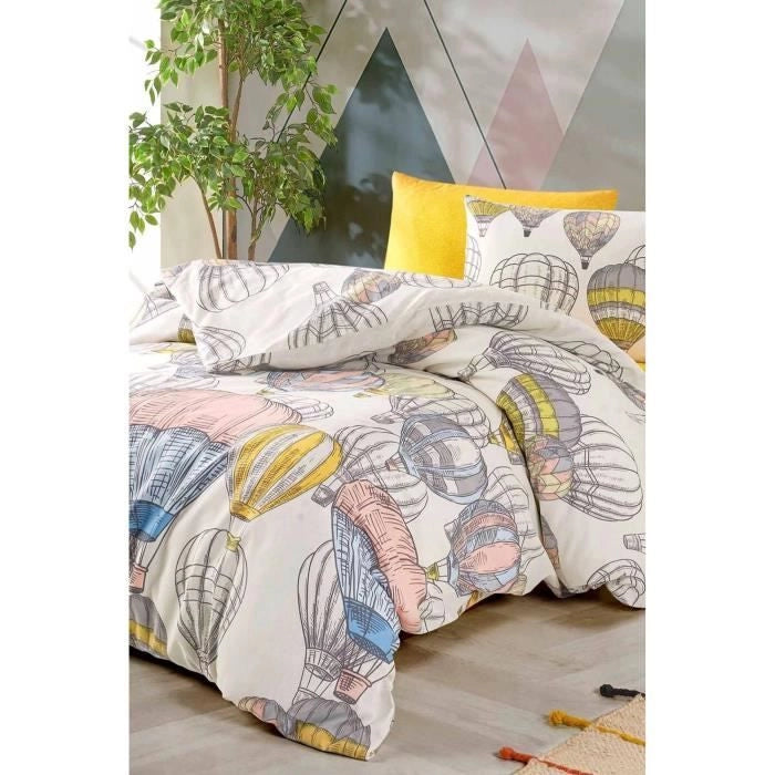 Completo letto - 1 copripiumino 220 x 240 cm + 2 federe 60 x 60 cm - 100% cotone rinforzato - Senape