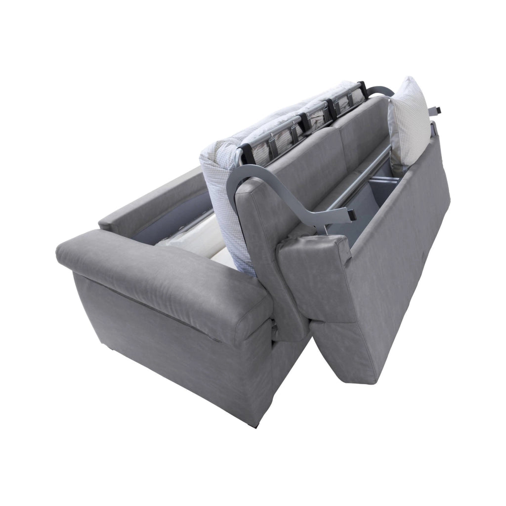 Trino, Divano Letto 3 Posti Sfoderabile Made in Italy, 225x95 cm Grigio