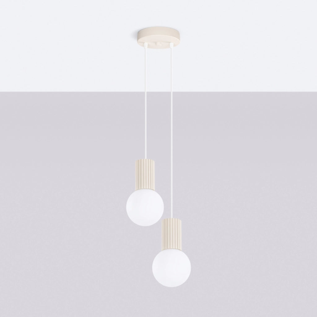 Lampada a sospensione HALO 2P beige