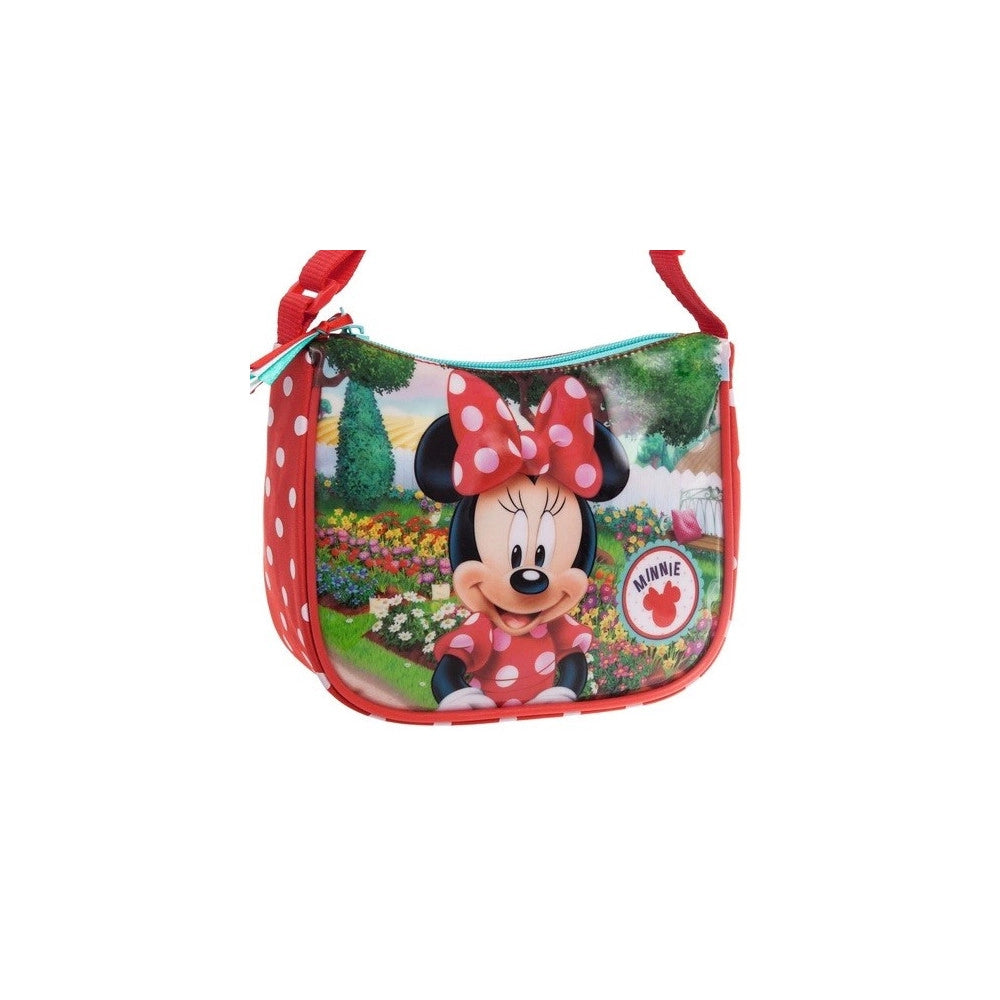 Trade Shop - Borsa Tracolla Regolabile 19 Cm Scuola Tempo Libero Bambina Minnie Mouse Disney -