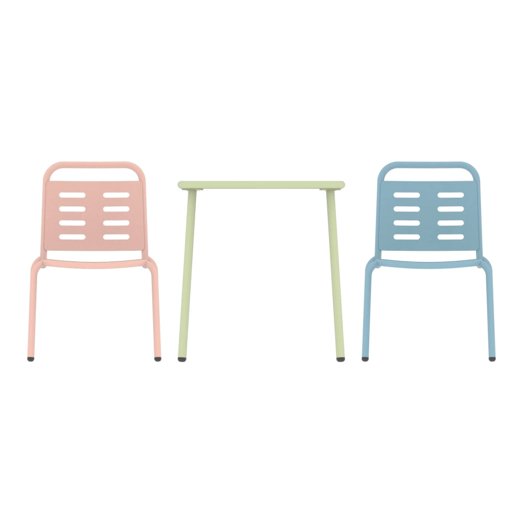 Set di 3 mobili per bambini nei colori verde blu e rosa 03_0009383