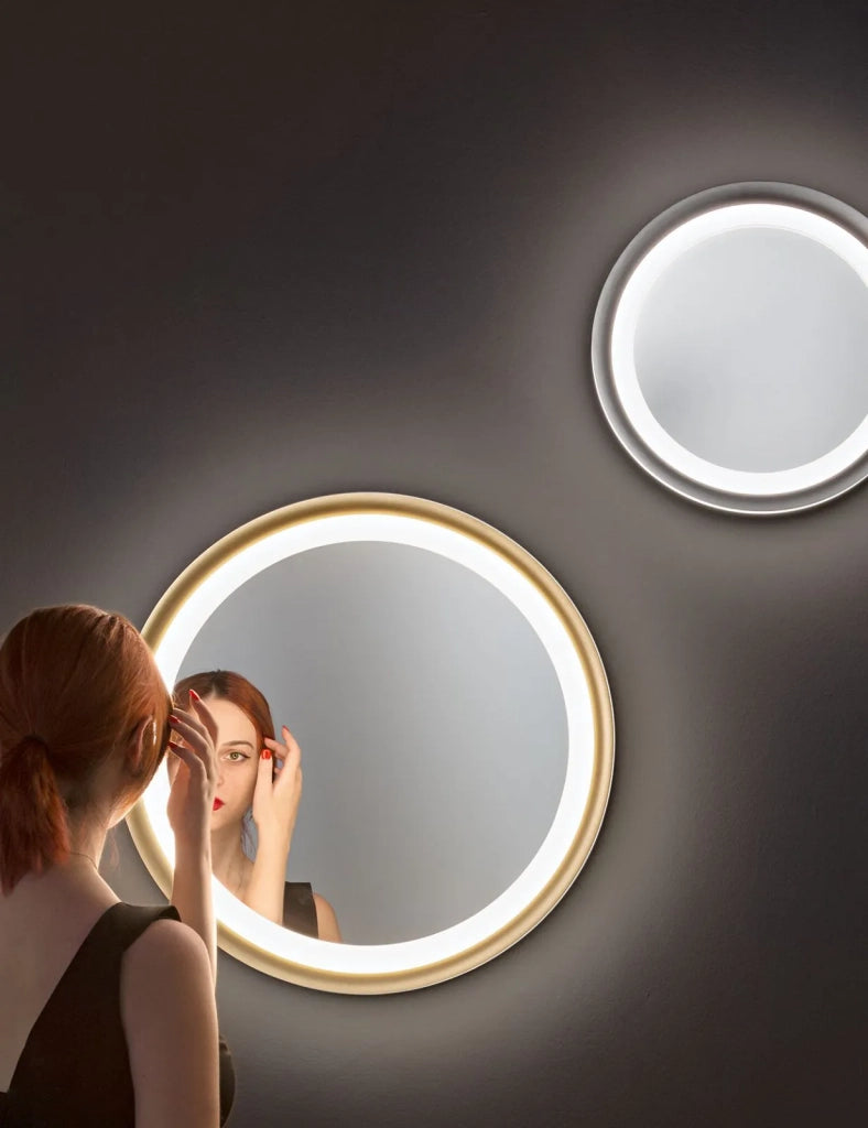 Plafoniera in alluminio  Oro Mirò LED 59W 3000K CRI?80 220-240V 50/60Hz 4130Lm biemissione d.60cm