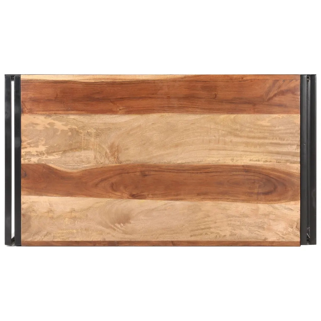 Tavolino 100x55x45cm in Massello Acacia con Finitura Sheesham cod mxl 54934