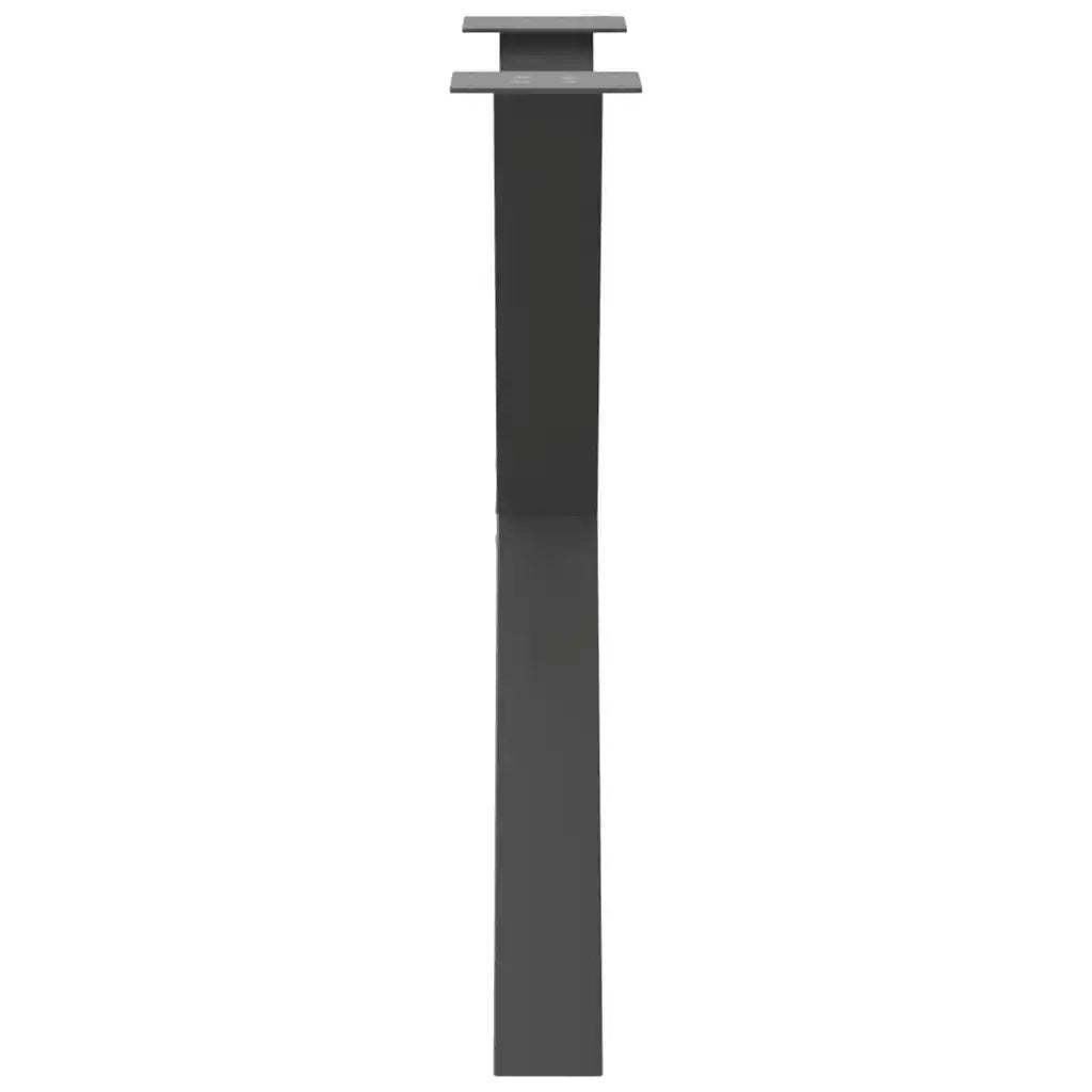 Gambe per tavolo da pranzo a forma di X 3 pz | Piede del tavolo Antracite 70x(72-73) cm Acciaio