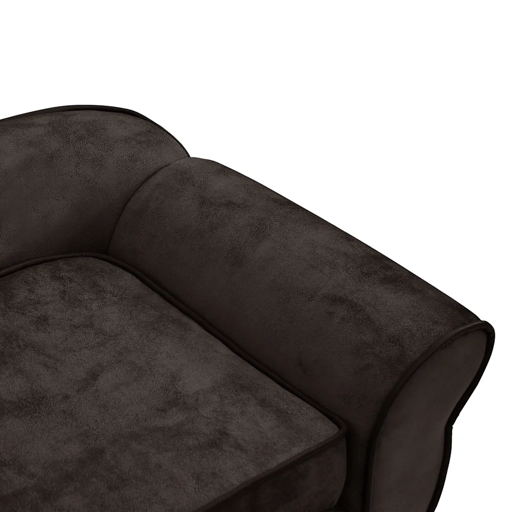 Divano per Cani-Sofa per animali domestici-Divanetto Marrone 72x45x30 cm in Peluche