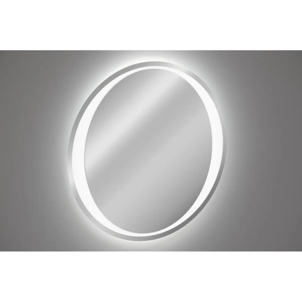 Specchio bagno LED rotondo 80 cm illuminazione posteriore bianca design