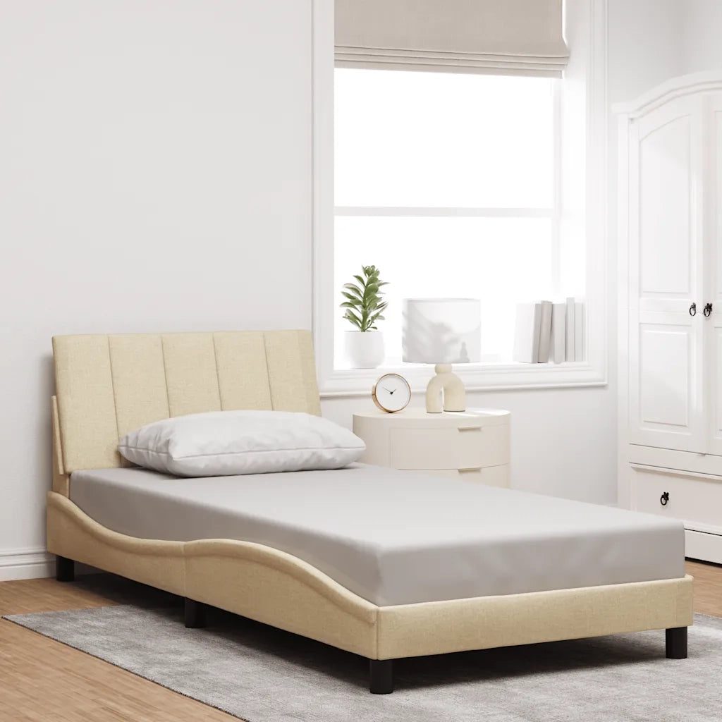 Giroletto senza Materasso Hanko Crema 100x200 cm in Tessuto 3310445