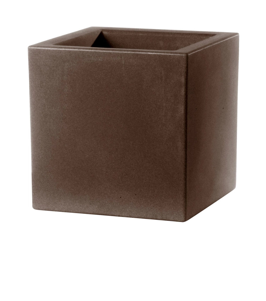 Vaso Schio Cubo Materiale: Polietilene, Colore: Bronzo