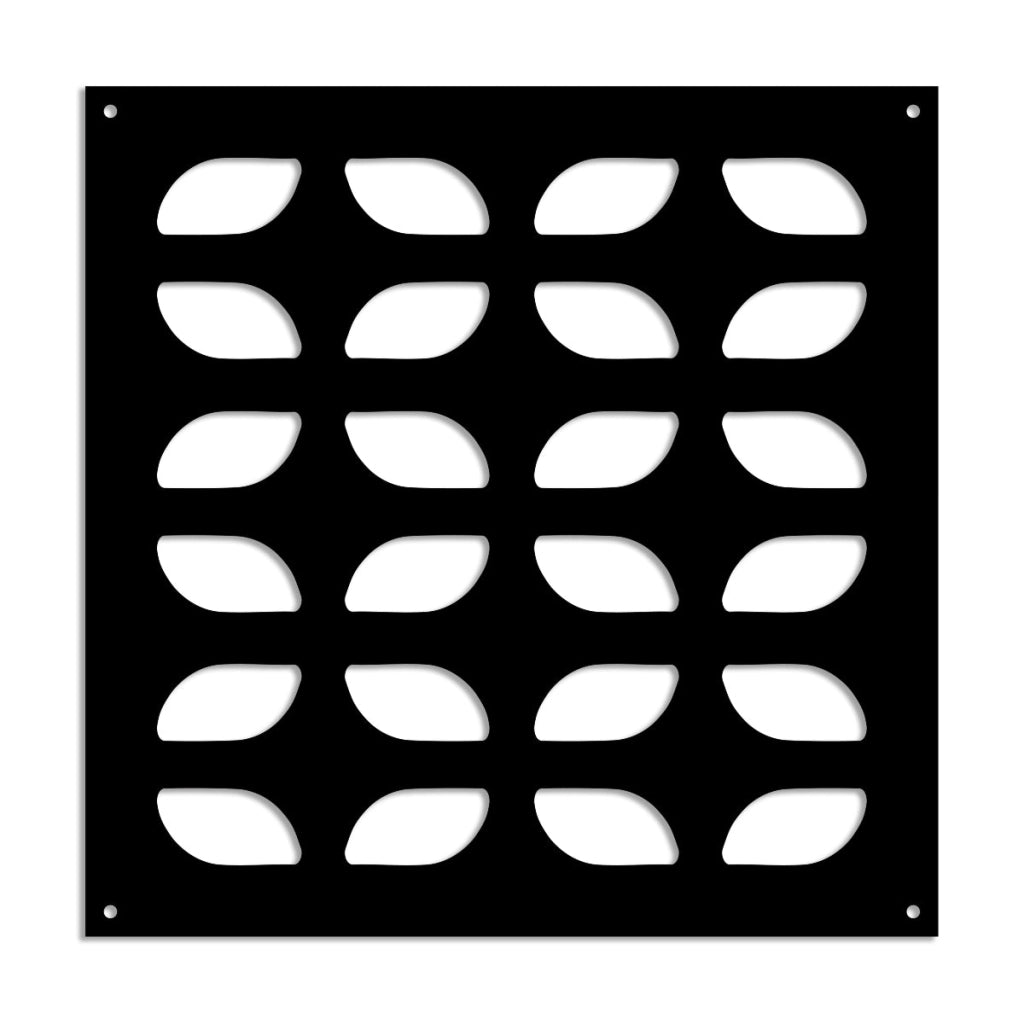 GLOBECROSS - Pannello in PVC traforato - Parasole Misura: 98x98 cm, Colore: nero