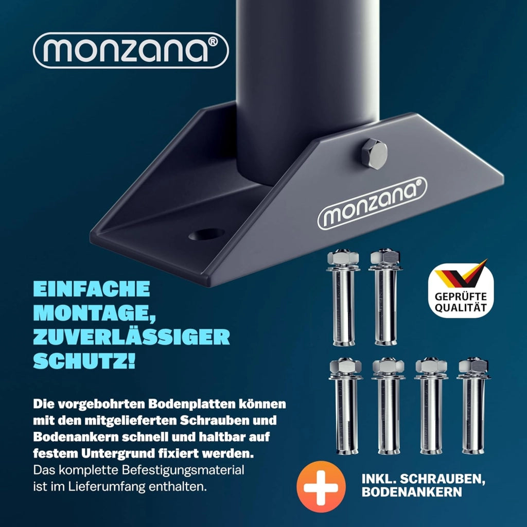 ® 2 X Sbarra Parcheggio Dissuasore 6 Chiavi Lucchetto Pieghevole Acciaio Robusto Barriera Sosta per Posteggio Posto Auto Catena Sbarramento